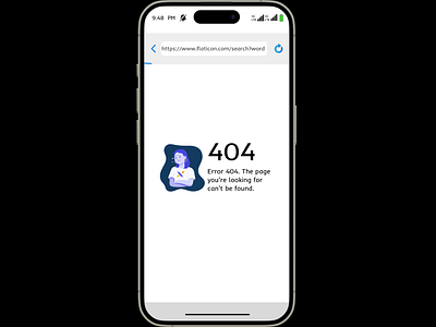 Day 08 of 100 days Daily UI Design Challenge: 404 Error Page 100dayschallenge 404 404 error animation branding dailyui day1dailyui day2ofdailyui design illustration logo ui ui design ui designer