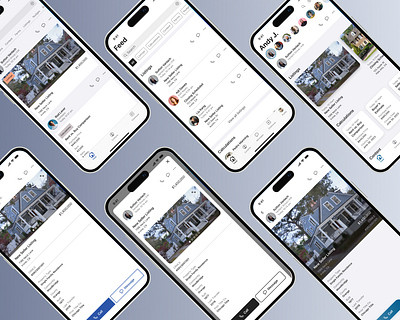 PalmAgent activity animation casual clean client feed figma high fidelity ios iphone minimal mobile modern product design professional prototype real estate sketch ui visual design