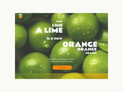 A Lime is a new Orange Concept_4 landing page ui webdesign