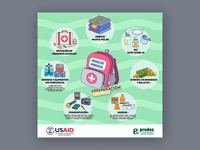 Illustration Post - PREDES art character design illustration infography ong predes usaid vector