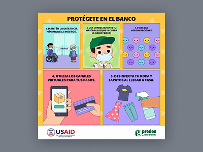 Illustration Post - PREDES character design illustration ong predes social media usaid vector