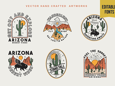 Vector Desert Badges