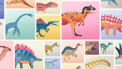 Dinosaur Library art dino dinosaur illustration illustration system library vector vector illustration
