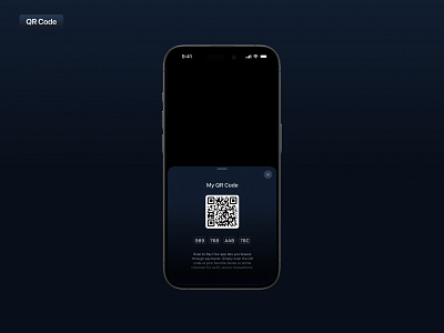 Daily Ui 41 | QR Code Screen 41 code dailyui payemnt qrcode ui
