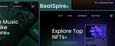 "BeatSpire.com🟢🔵🟣" - UI Redesigned❤️✨ app branding design graphic design illustration logo typography ui ux vector