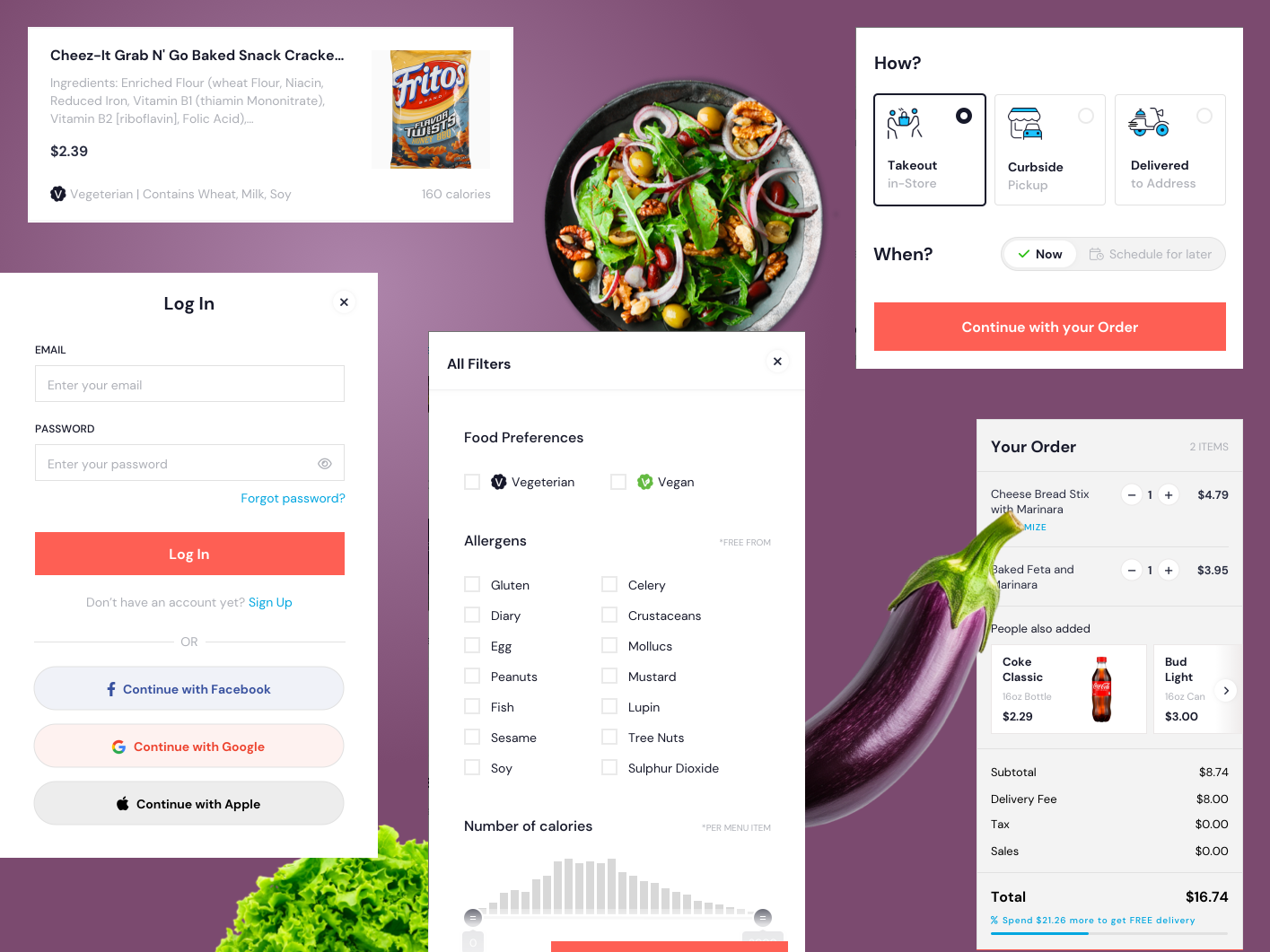 Food Ordering Web Experience delivery food delivery food order ui ux