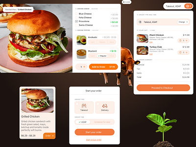 Food Ordering Template 2 delivery food delivery food order ui ux
