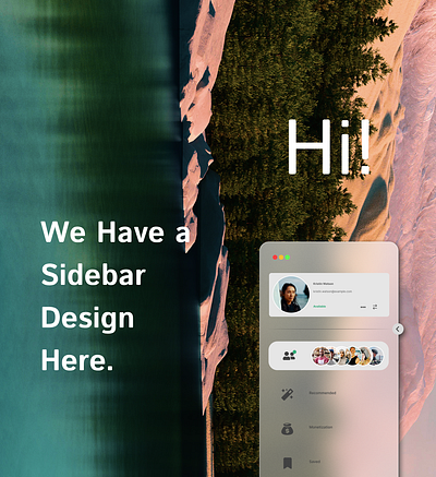 Website Sidebar Design app appdesign brand branding design designing figma graphic design illustration photoshop sidebar ui uidesign uiux ux web webdesign website
