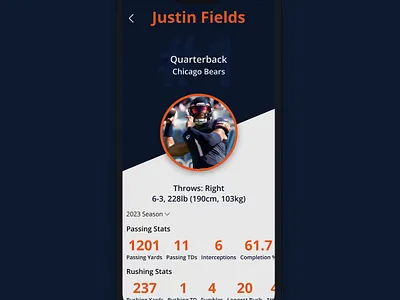 Sport User Profile app appdesign dailyui design sports ui uidesign