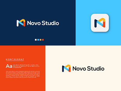 Novo Studio Logo design branding design graphic design logo minimal typography vector