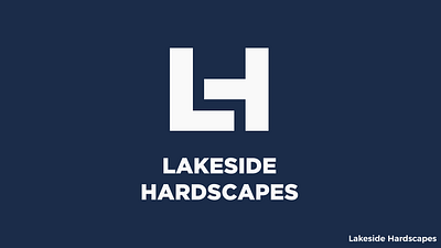 Lakeside Hardscapes branding identity logo