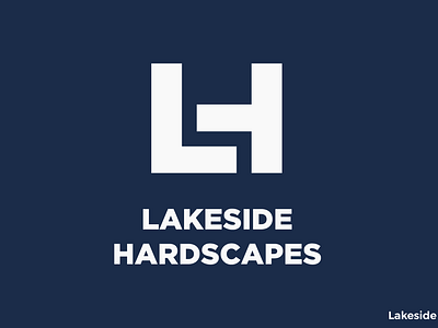 Lakeside Hardscapes branding identity logo