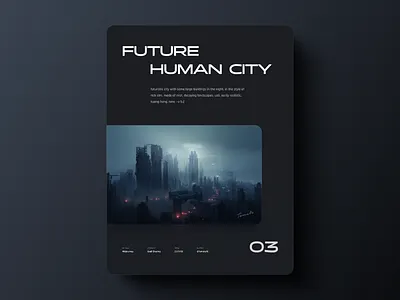Future human city design graphic design poster typography ui ux web