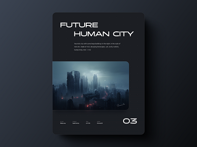 Future human city design graphic design poster typography ui ux web