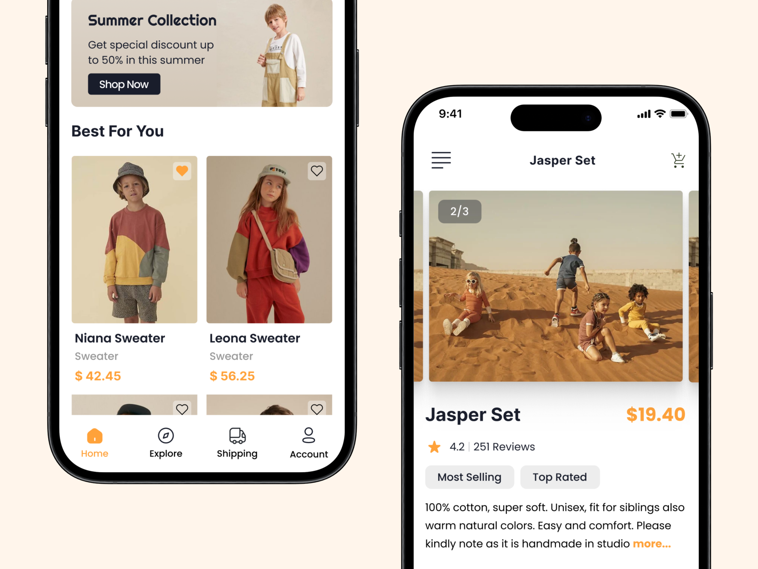 Babyess - Baby and Kid's Fashion Mobile App baby clean design fashion graphic design inspiration kids mobile mobile app responsive ui ux