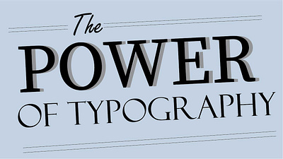 The power of typography branding creative art design digital art graphic design illustration logo typography vector