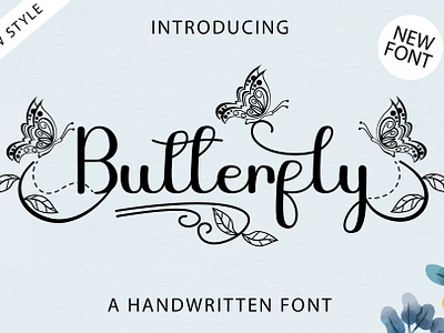 Butterfy Script adobe ilustrator beauty font butterfly font creative fabrica cute font font fonts handwritten font mother script font valentine wedding