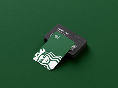 Sample Starbucks Business Card branding business card graphic design logo