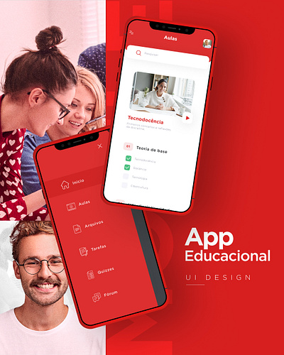 Educational app app class educational mobile study ui ux