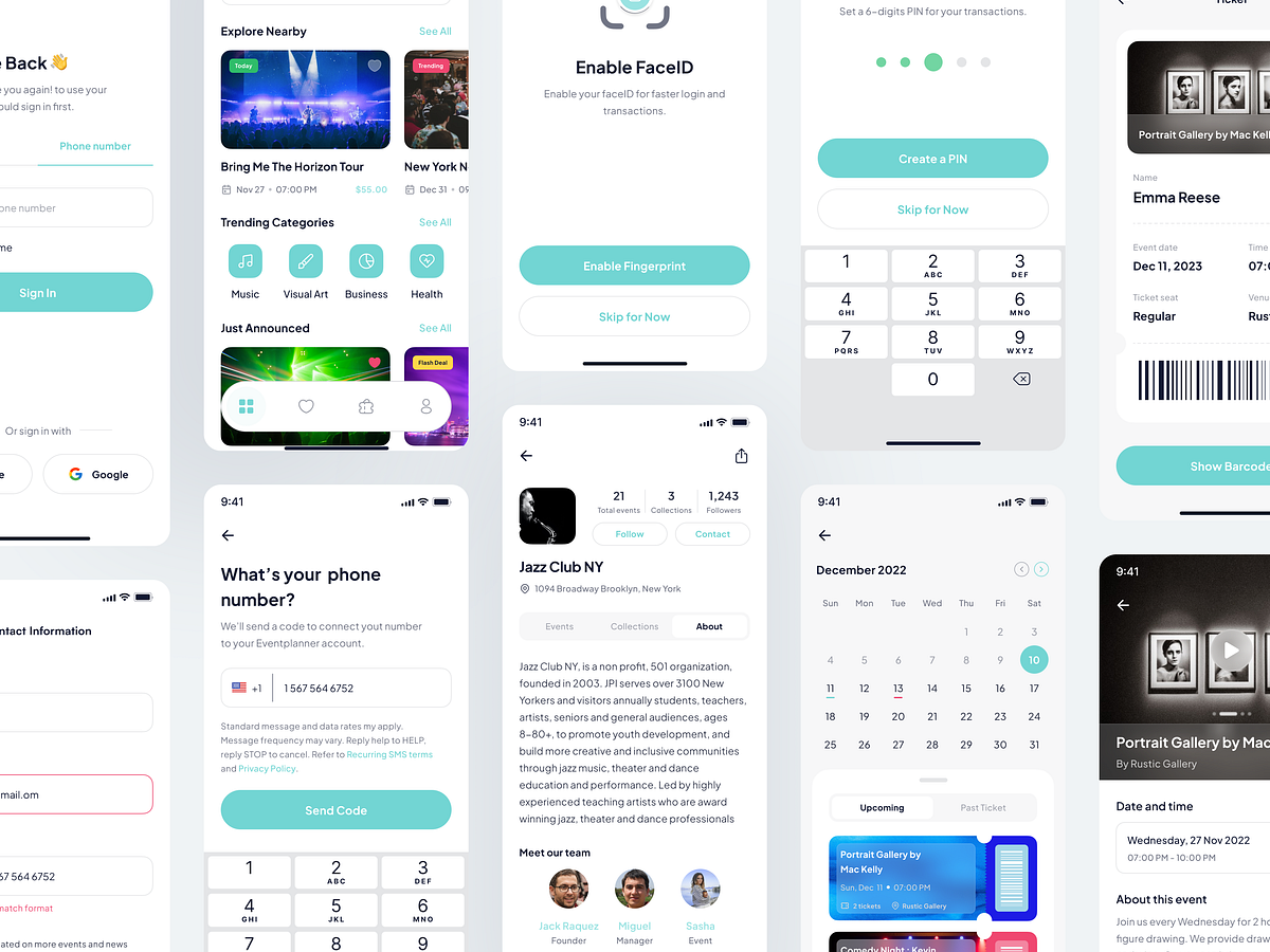 Event Mobile App designs, themes, templates and downloadable graphic ...