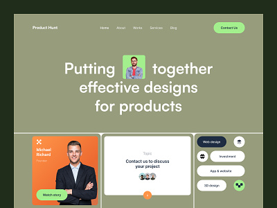 Product Hunt- Website design interface product service startup ui ui ux ux web website