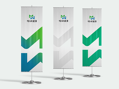 Health technology brand logo branding