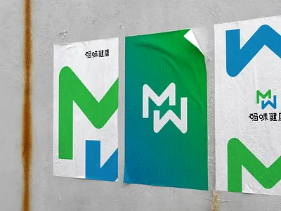 Health technology brand identity design extension logo