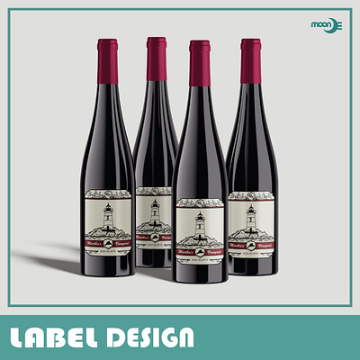 MoonE's Graphic Design - Label Design design graphic design illustration label label design wine label