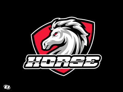 Horse Mascot Logo animation bold logo branding design esports gaming graphic design horse horse logo illustration logo logos mascot motion graphics racing speed sports logo