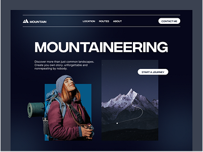 Mountaineering Website holiday mountain mountain ui mountain website summer