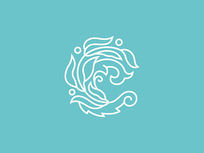 Letter C algae branding c graphic design letter logo plant sea sea weed seaweed weed