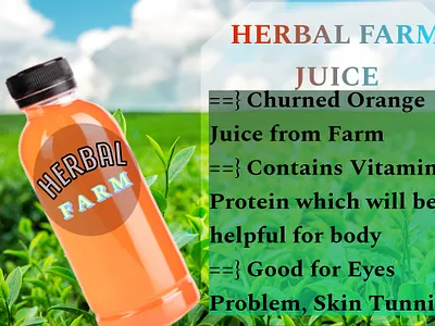 Herbal Juice Graphic Design branding graphic design motion graphics ui