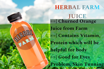 Herbal Juice Graphic Design branding graphic design motion graphics ui