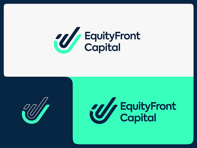 EquityFrontCapital Logo branding design elegant graphic design logo logo design professional typography vector
