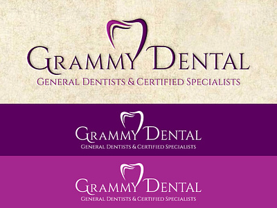 Grammy Dental Logo. dental dental logo dental office dentist logo graphic design logo ui