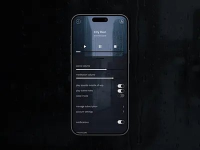 Daily UI Challenge #007 — Settings bottom drawer material icons mobile ui