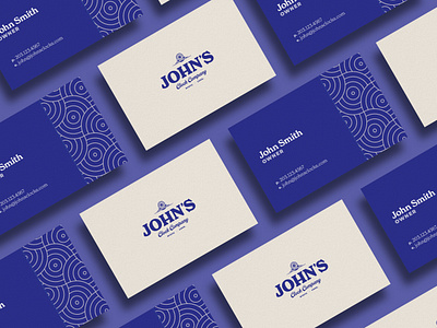 John's Clocks - Business Cards / Branding branding business cards graphic design logo