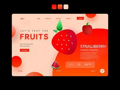 Fruits branding graphic design logo ui