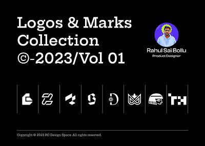 Logo & Marks Collection 2023 Vol 01 - By Rahul Chowdary branding graphic design illustration logo logo design