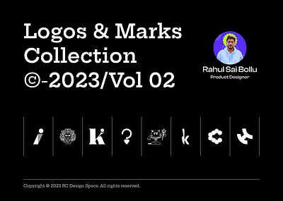 Logo & Marks Collection 2023 Vol 02 - By Rahul Chowdary brand design branding design graphic design logo logomark