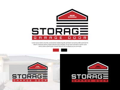 Storage Garage Door. 3d branding car storage logo graphic design logo logo design minimal logo motion graphics self storage logo storage logo ui