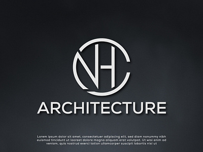 NHC Architecture architecture firm logo. architecture logo brand identity branding business logo construction logo design graphic design illustration logo ui ux vector