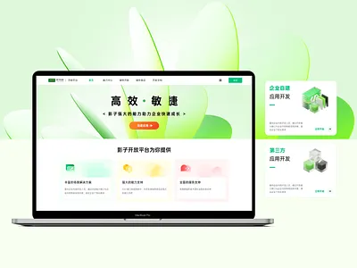 Open Platform Website Homepage ui web