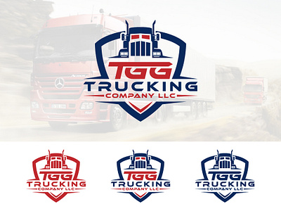 TGG Trucking Company LLC. brand identity branding business logo design graphic design illustration logistics logo logo transport logo transportation logo trucking company logo. trucking logo ui ux vector