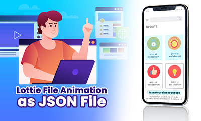 Lottie File Animation as JSON File digitalinnovation