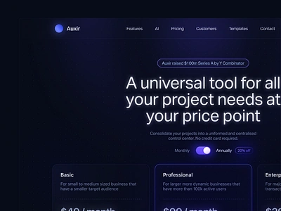 Dark Mode Pricing app clean dark dark mode dark product design dark ui design interface linearapp minimal product design saas toggle ui ui design ux ux design web