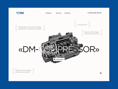 Compressor equipment compressor equipment compressors figma landing page machine equipment machinery minimalism online shop ui ux