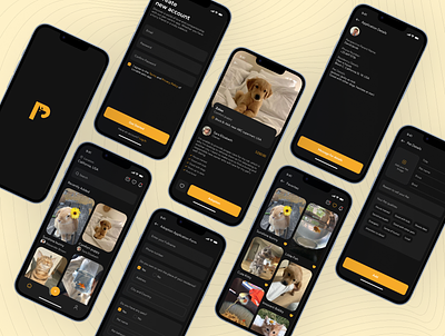 Loveable - Pet Adopting App UI app design mobile app ui pet app ui design ux ui