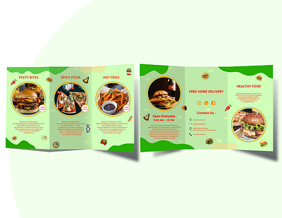 Testy Bites Brochure Design 3d animation branding graphic design logo motion graphics ui