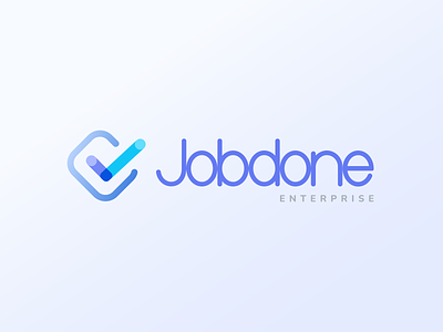 Jobdone Logo and VIS Design app icon brand branding graphic design logo productivity app productivity apps ui vis visual identity system